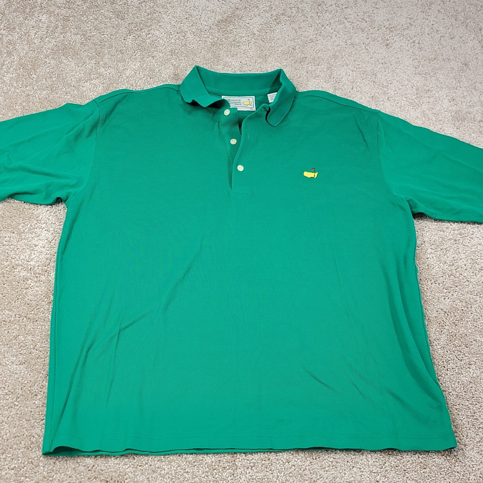 Masters Golf Tournament Mens Green Polo Shirt Mens Golf Augusta National Sz Xl